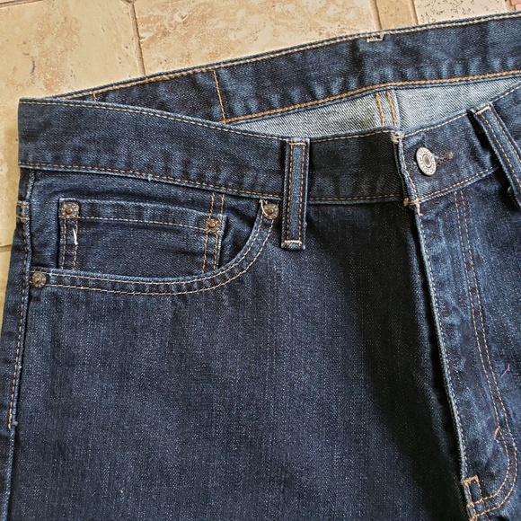 LEVI'S MEN'S 514 STRAIGHT JEANS:PRE-OWNED 34 X 30 (PAIR #2) - Picture 8 of 14